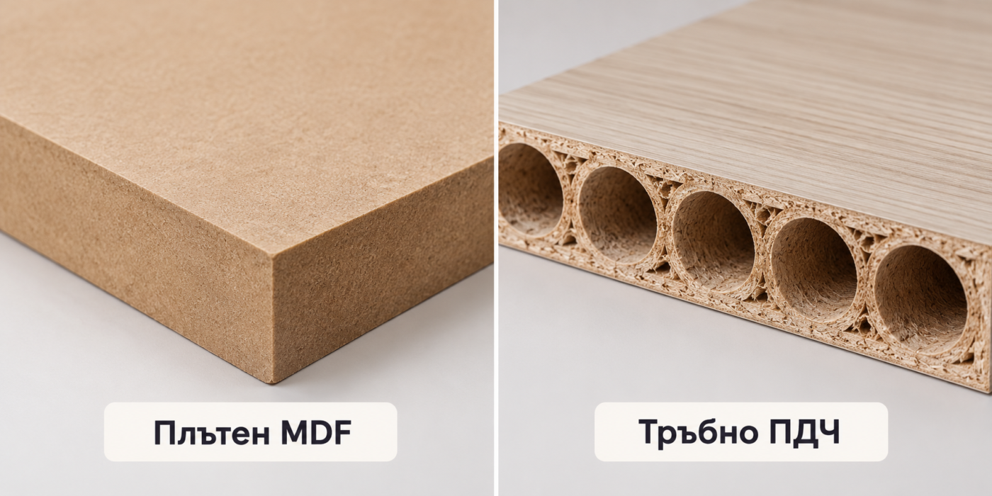 Тръбно ПДЧ или плътен МДФ